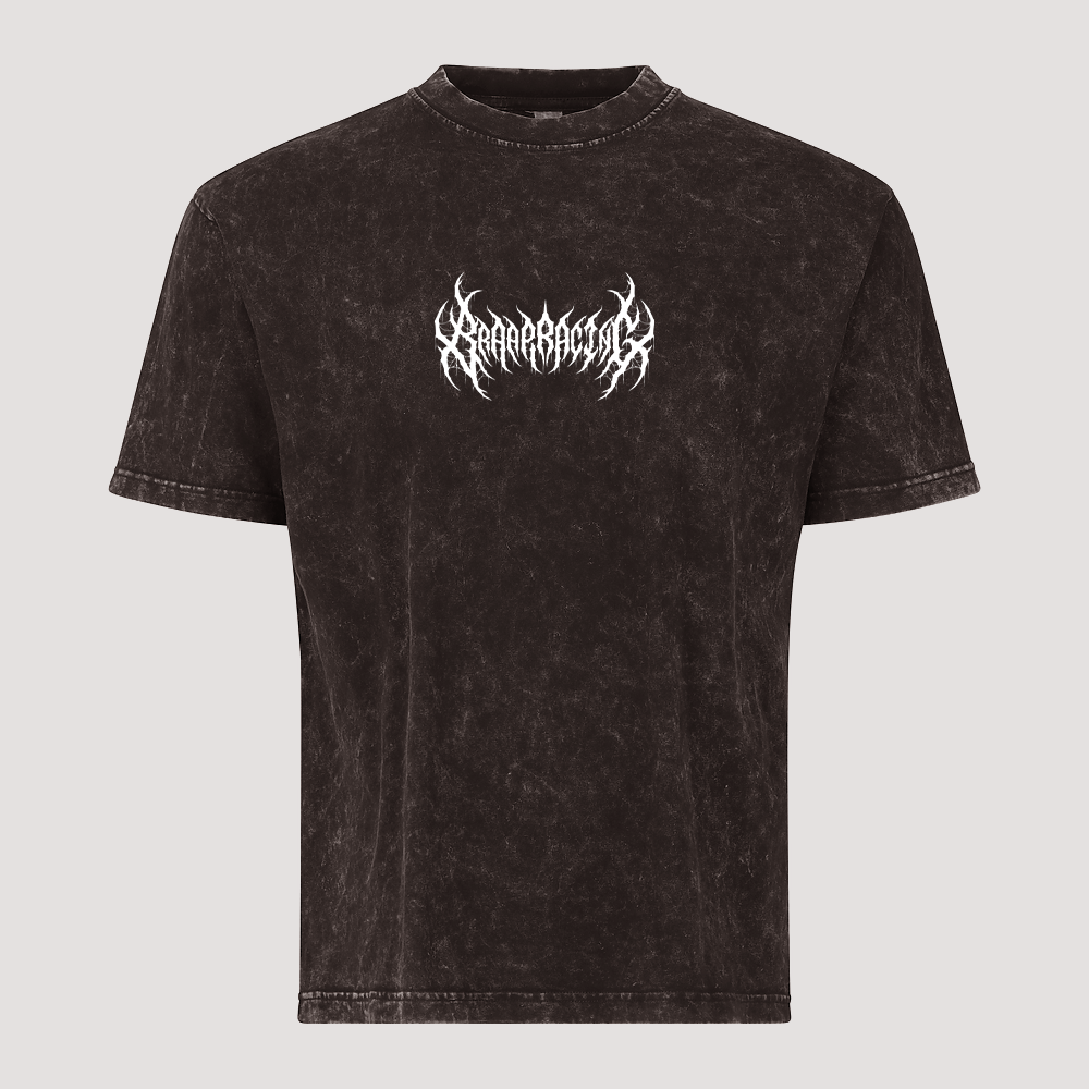 Braap Crypt - Unisex Webbed Mineral Washed Tee Shirt