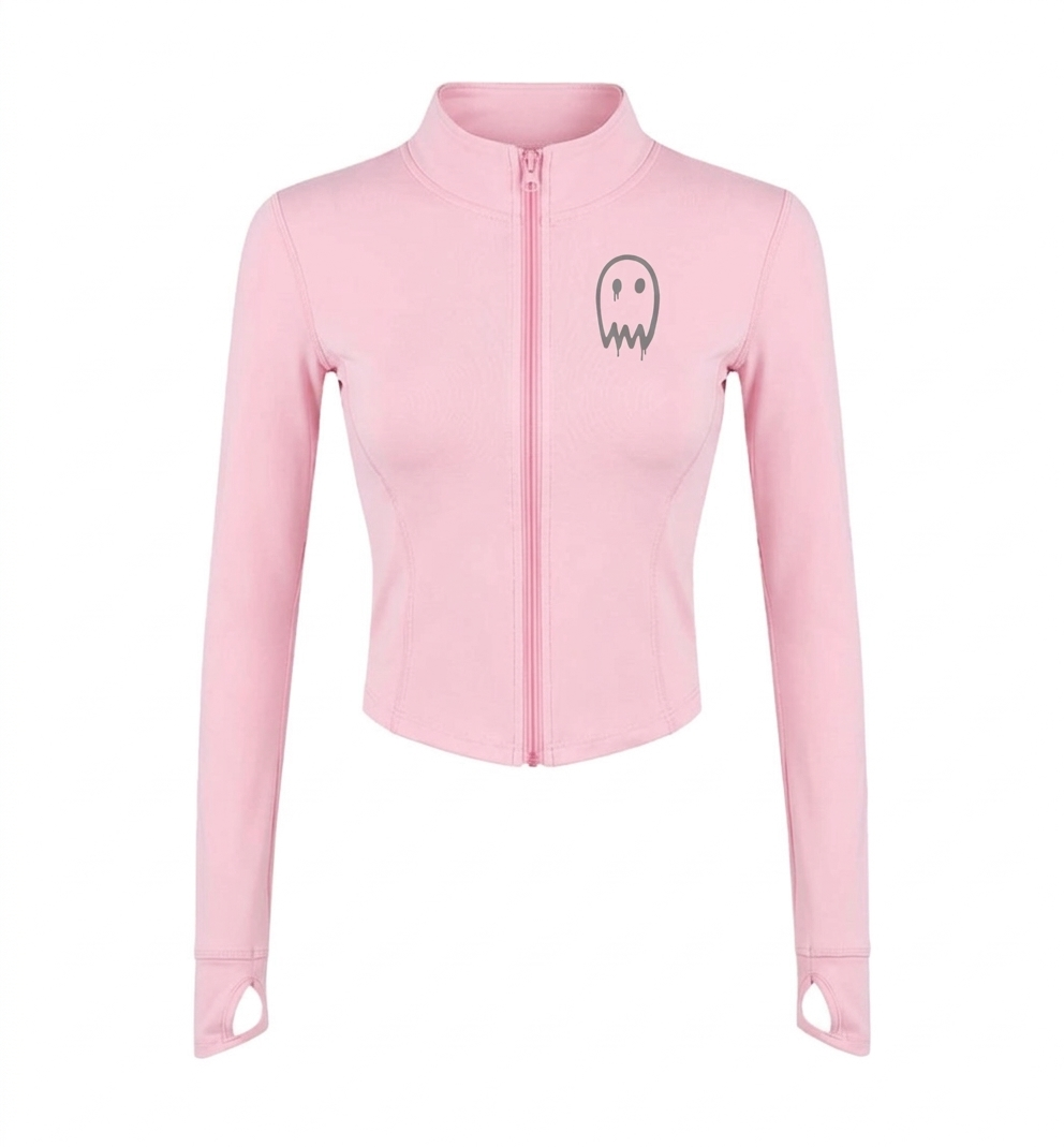 Women's Reflective Full Zip Crop Jacket