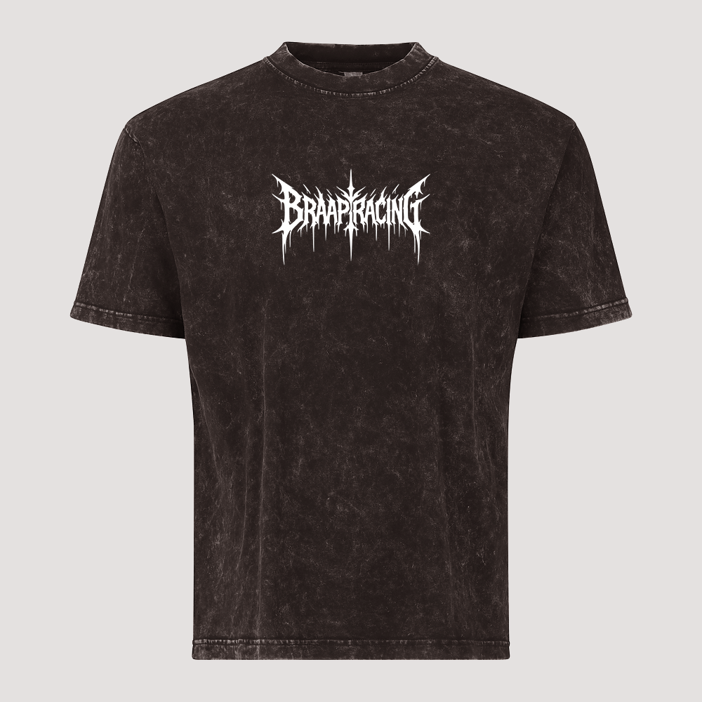 Braap Crypt - Unisex Daggered Mineral Washed Tee Shirt