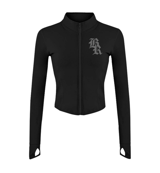 Women's Reflective Full Zip Crop Jacket