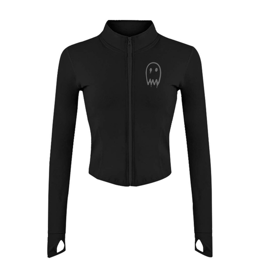 Women's Reflective Full Zip Crop Jacket
